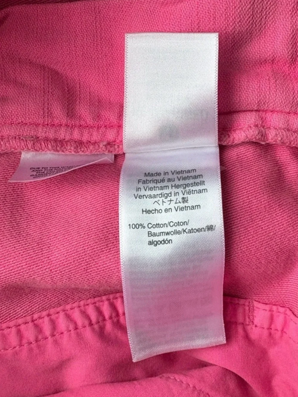 J. Crew Straight Leg High Rise Hot Pink Cotton Pant size 6 Tall